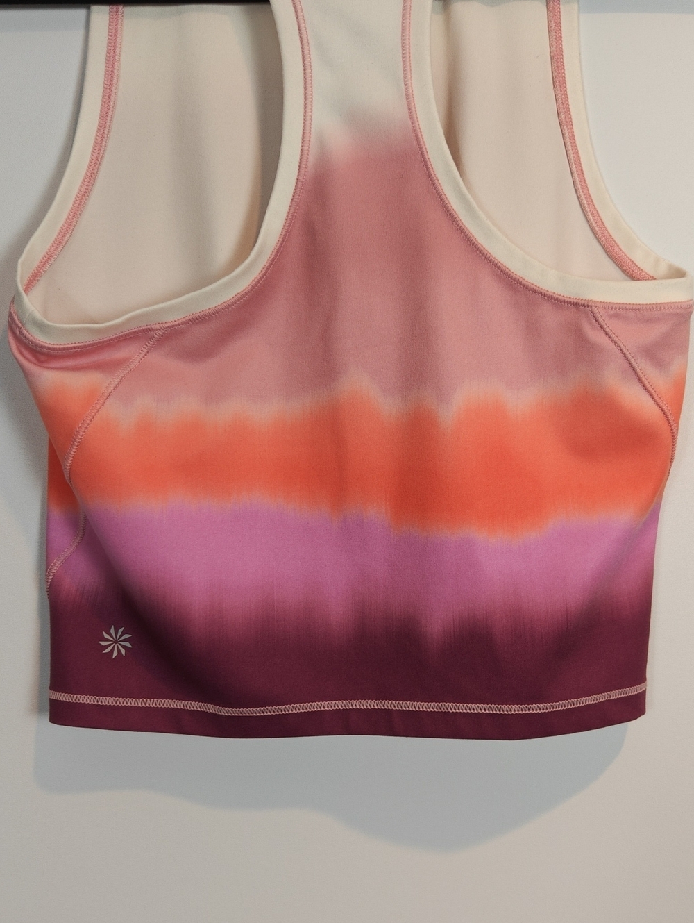 ATHLETA Shanti Printed Crop Tank in Sea Spray Vintage Plum Size XS - Picture 13 of 16
